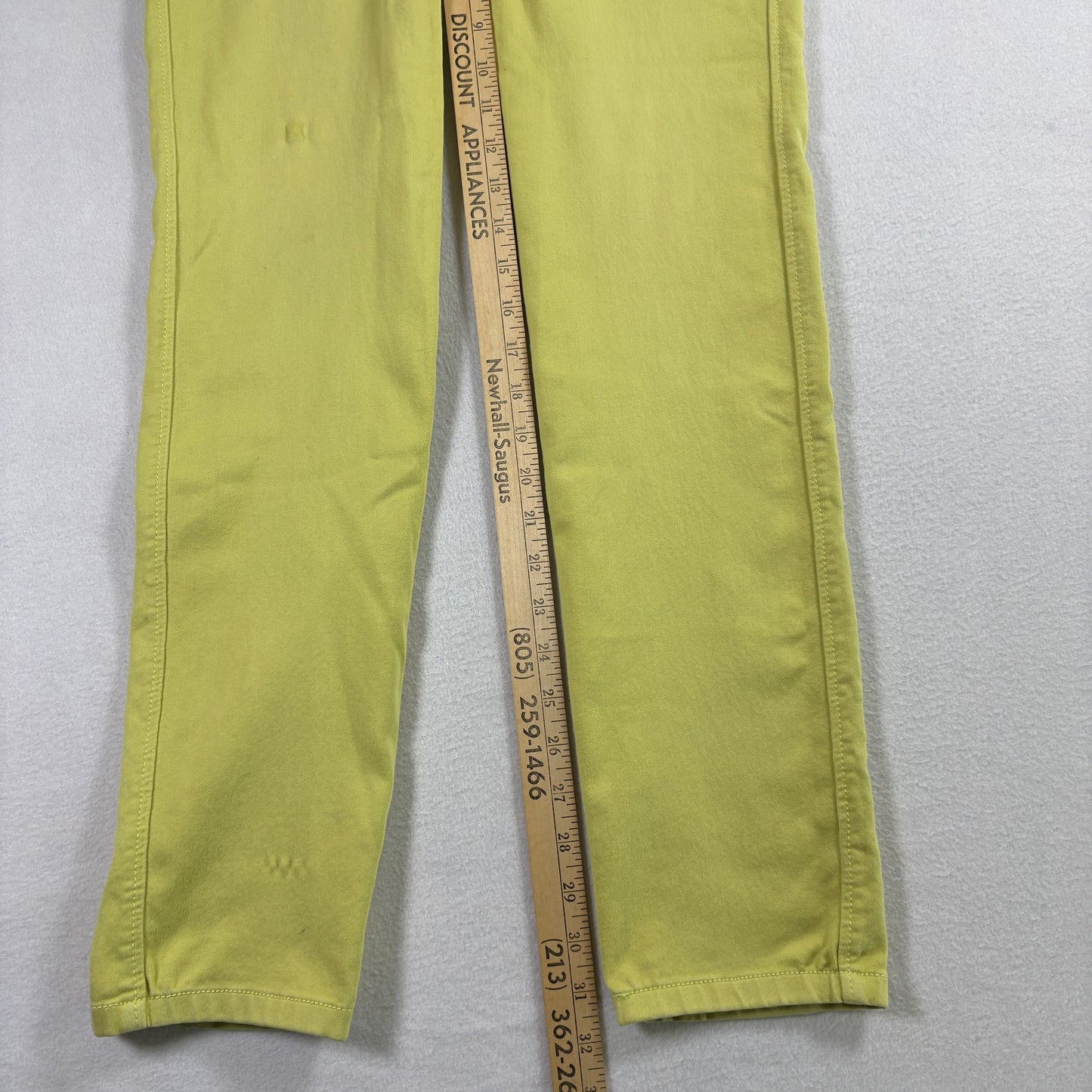 Stage Womens Jeans Size 10 Yellow High Rise Y2K Vintage Denim Straight Leg