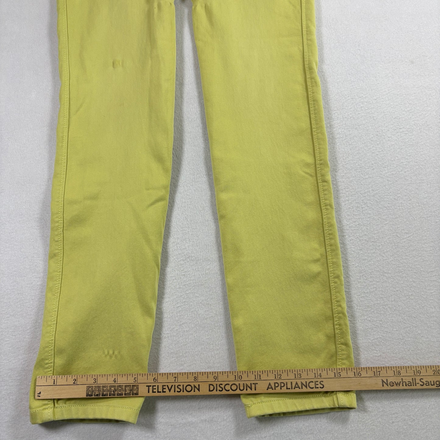 Stage Womens Jeans Size 10 Yellow High Rise Y2K Vintage Denim Straight Leg