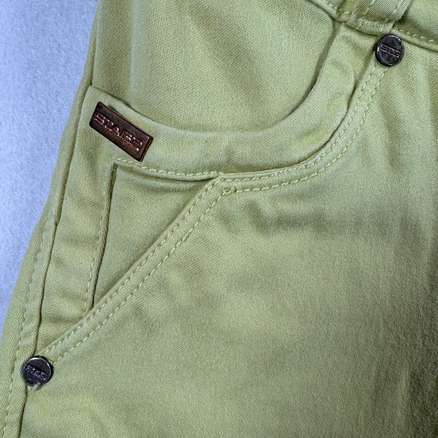 Stage Womens Jeans Size 10 Yellow High Rise Y2K Vintage Denim Straight Leg