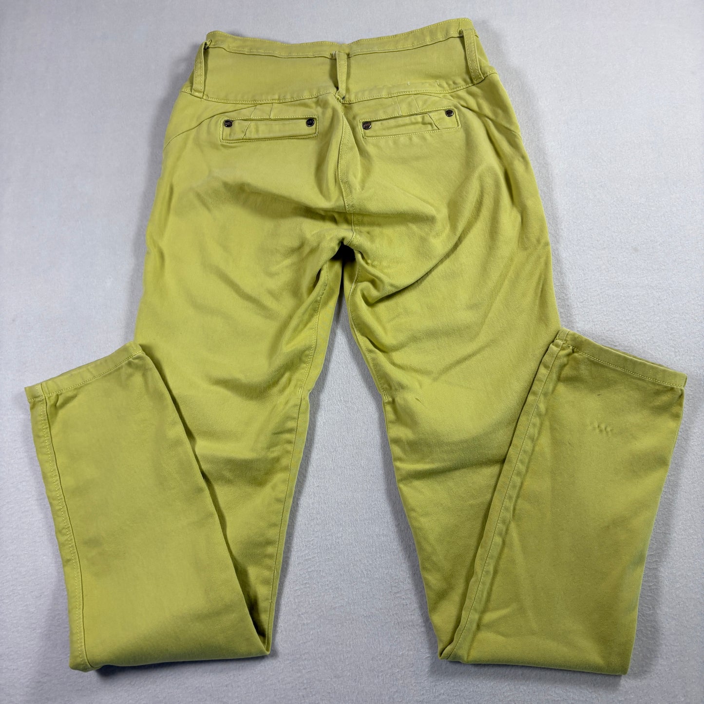 Stage Womens Jeans Size 10 Yellow High Rise Y2K Vintage Denim Straight Leg