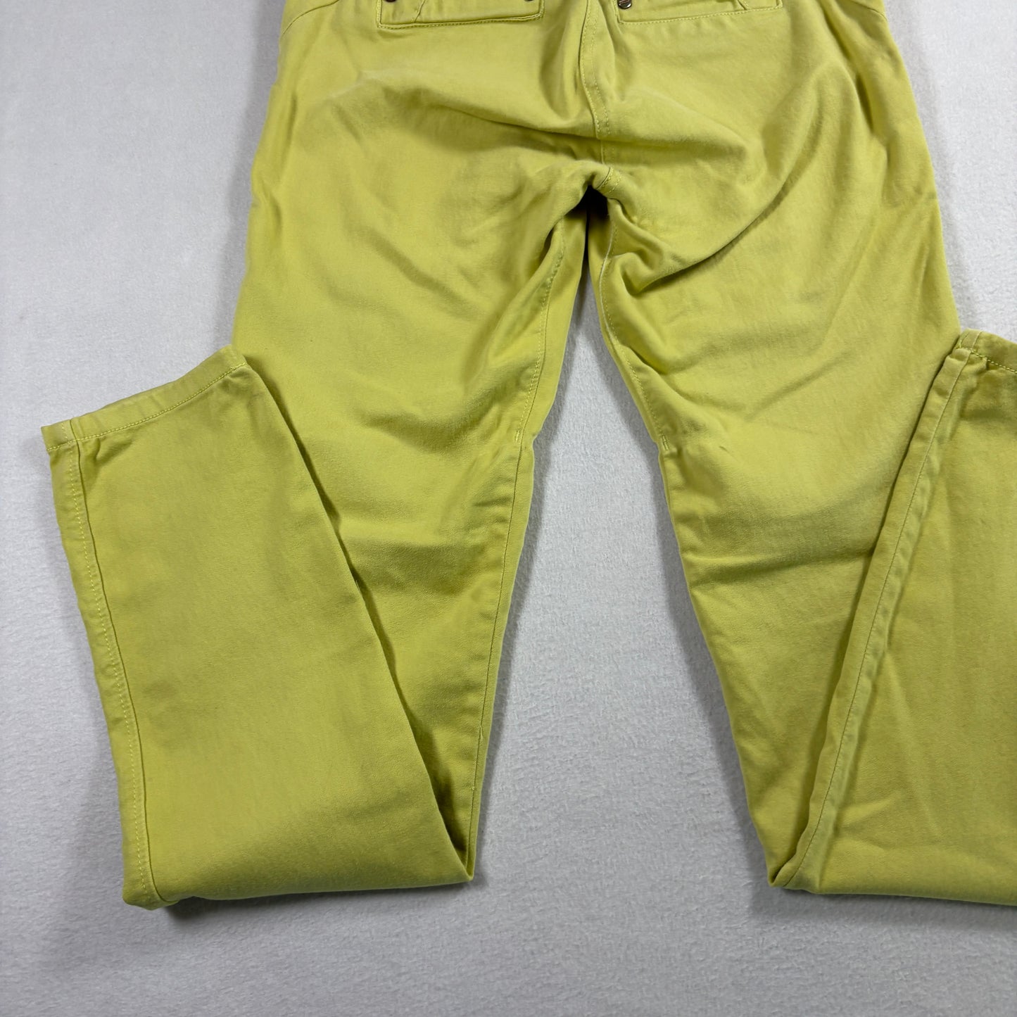 Stage Womens Jeans Size 10 Yellow High Rise Y2K Vintage Denim Straight Leg