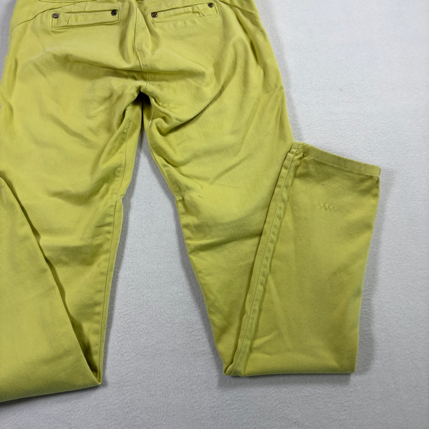 Stage Womens Jeans Size 10 Yellow High Rise Y2K Vintage Denim Straight Leg