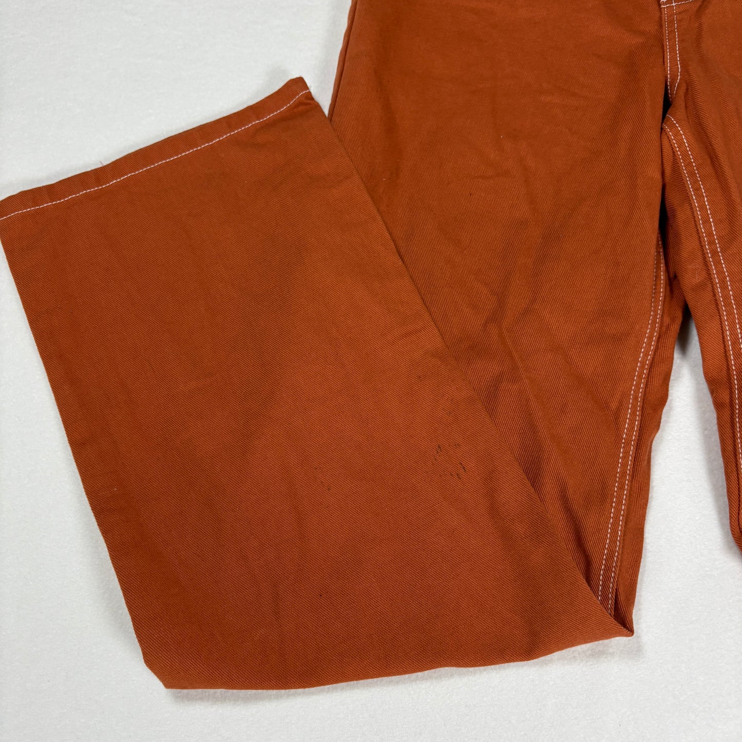Indigo Rising Pants Women’s Carpenter Wide Leg Brown Orange Workwear Size 5/27