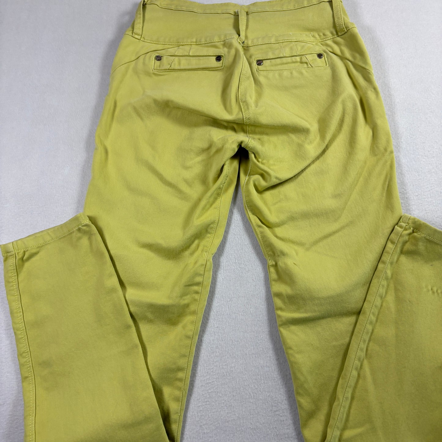 Stage Womens Jeans Size 10 Yellow High Rise Y2K Vintage Denim Straight Leg