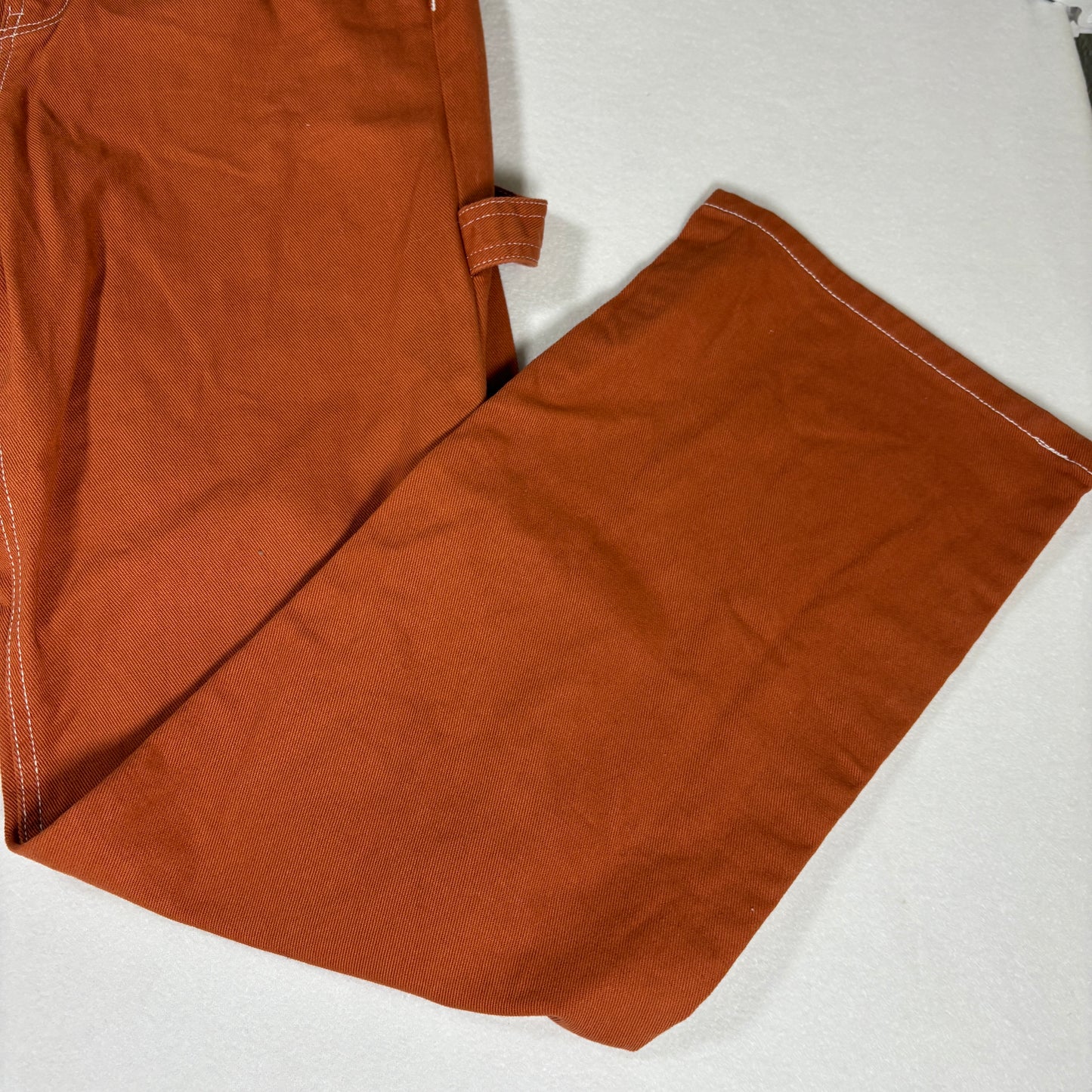 Indigo Rising Pants Women’s Carpenter Wide Leg Brown Orange Workwear Size 5/27