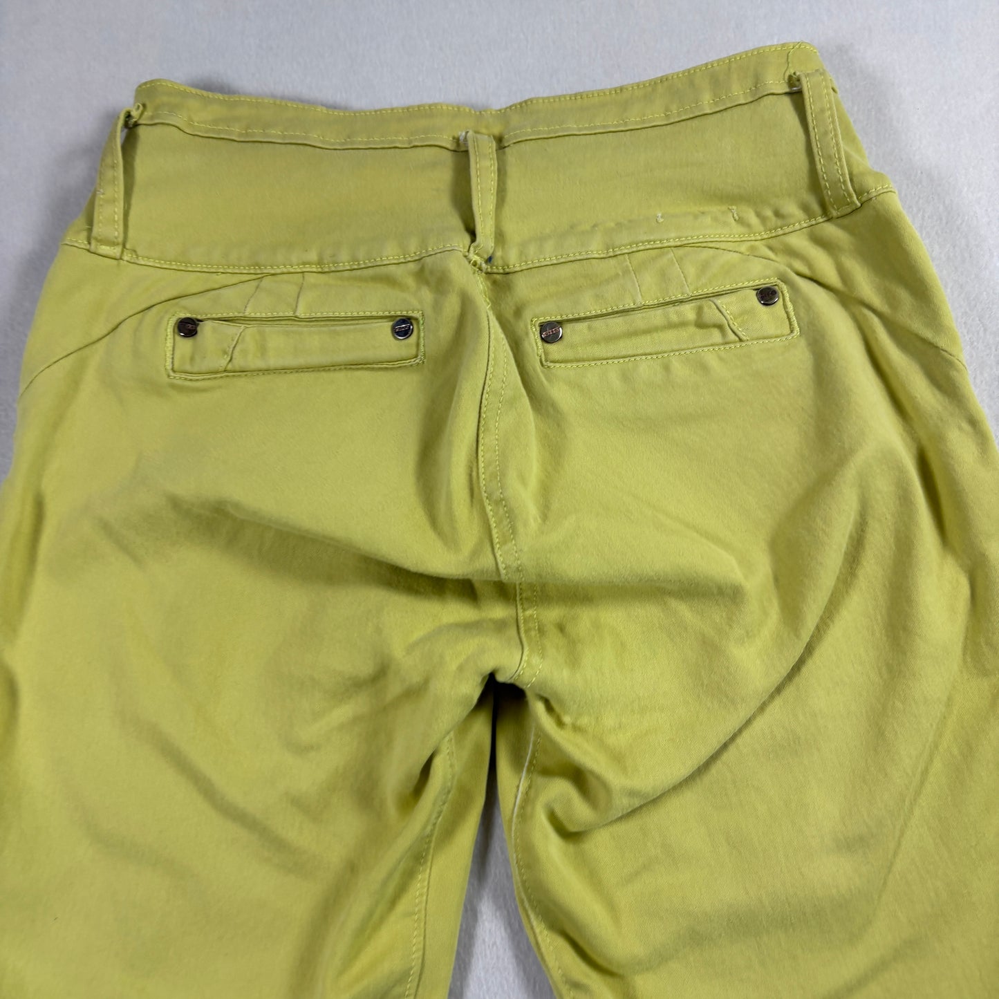 Stage Womens Jeans Size 10 Yellow High Rise Y2K Vintage Denim Straight Leg