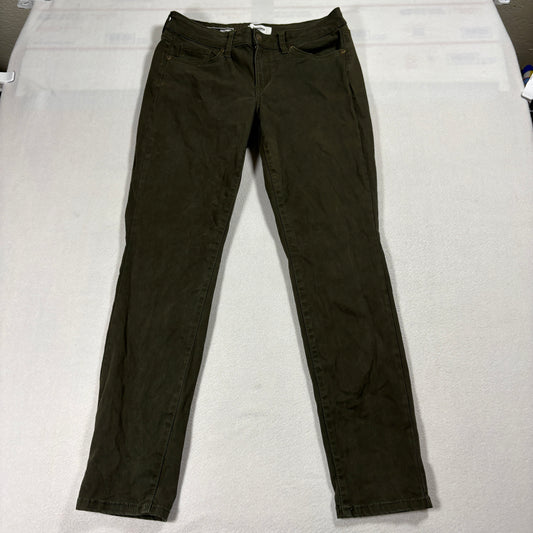 Sonoma Skinny Jeans Womens 6 Olive Green Mid Rise Stretch Casual Pants