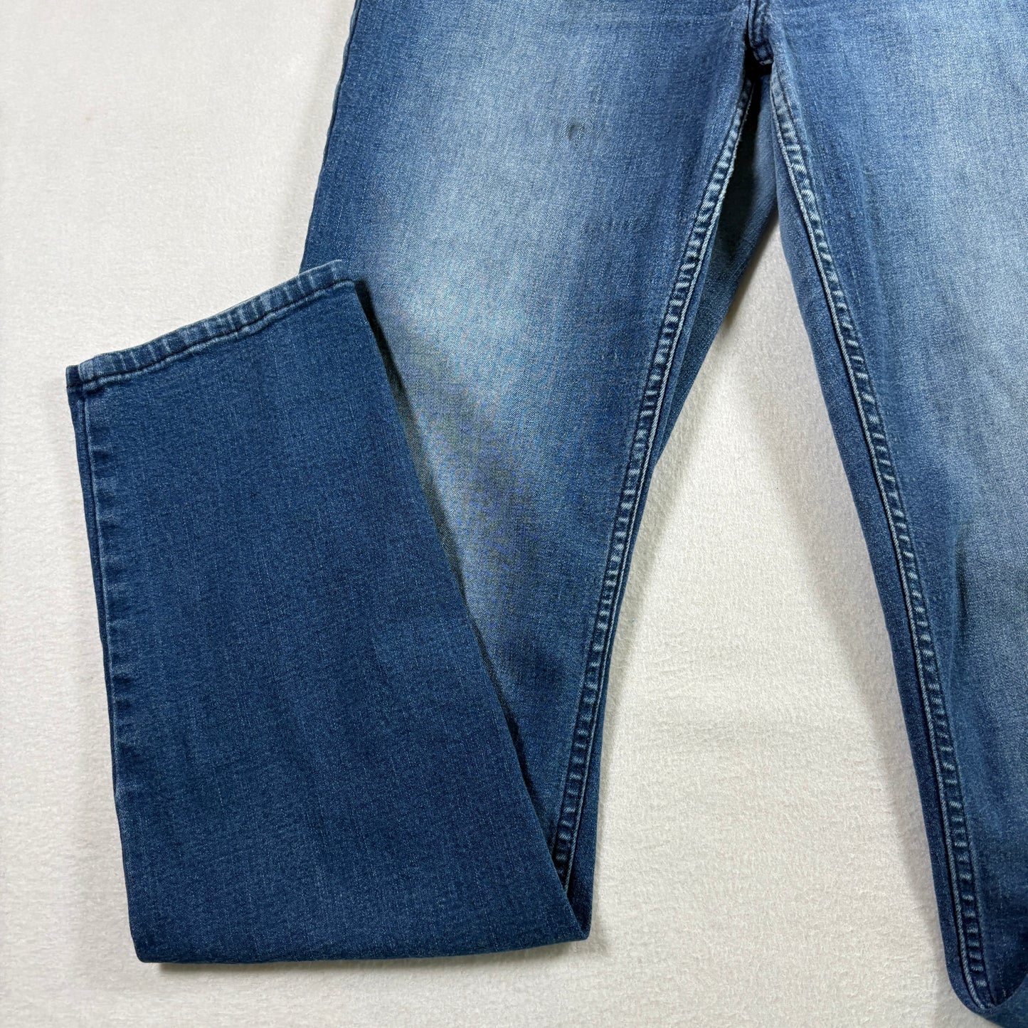 Calvin Klein Womens Jeans Size 12x32 Blue Ultimate Skinny Stretch Denim