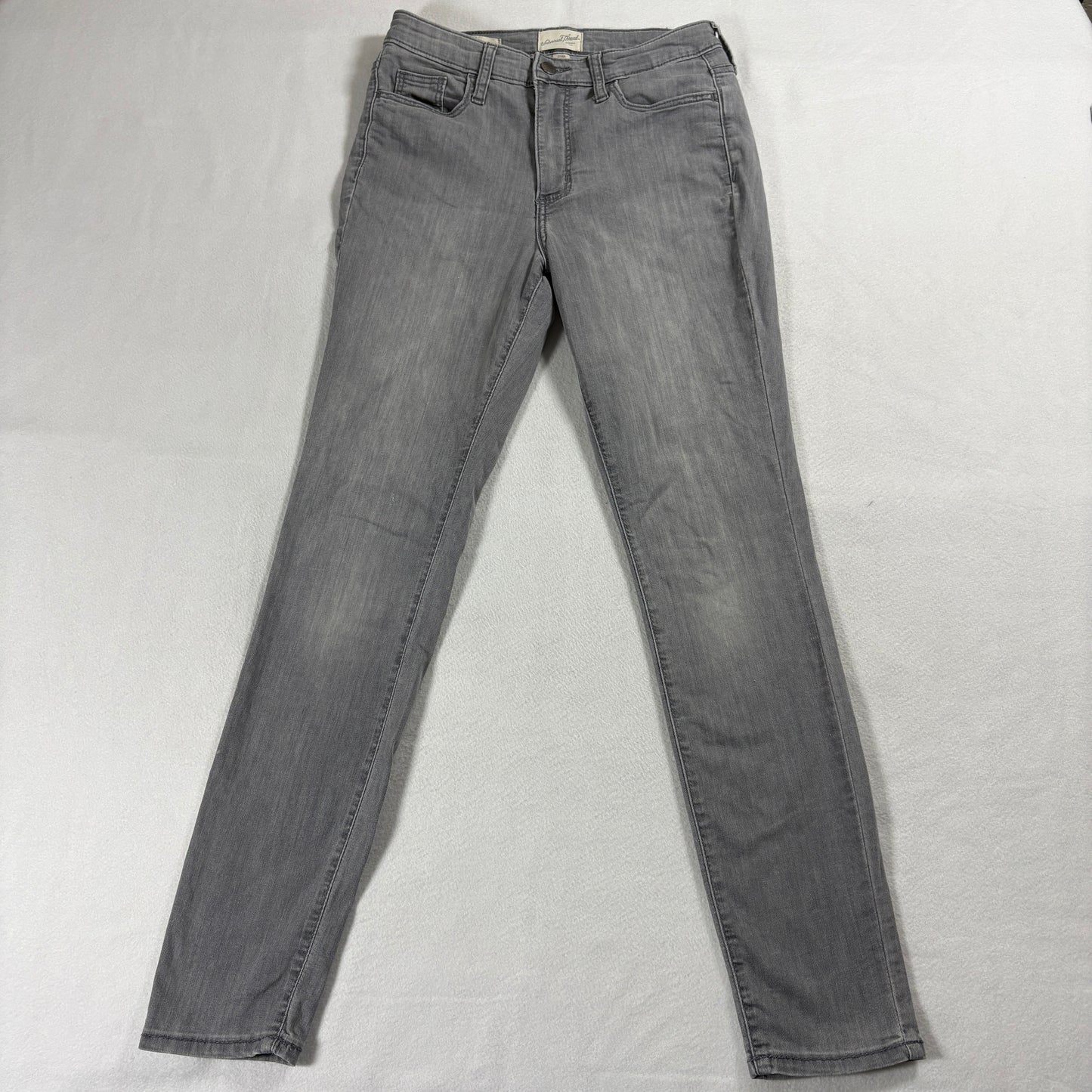 Universal Thread Jeans Womens 2 High Rise Skinny Gray Stretch Denim Vintage Y2K!