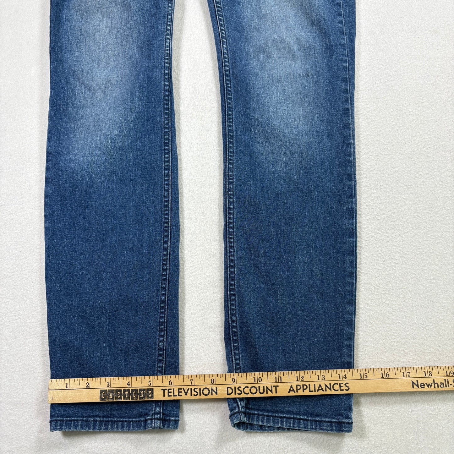 Calvin Klein Womens Jeans Size 12x32 Blue Ultimate Skinny Stretch Denim