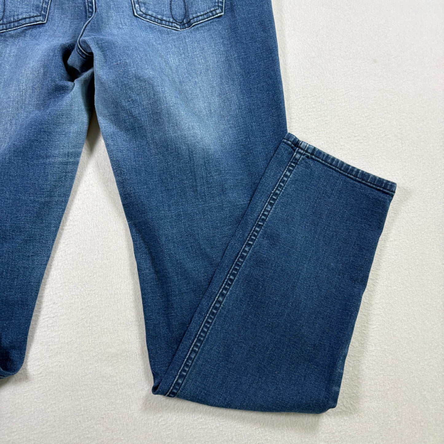 Calvin Klein Womens Jeans Size 12x32 Blue Ultimate Skinny Stretch Denim