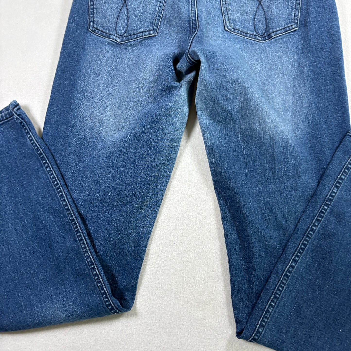 Calvin Klein Womens Jeans Size 12x32 Blue Ultimate Skinny Stretch Denim