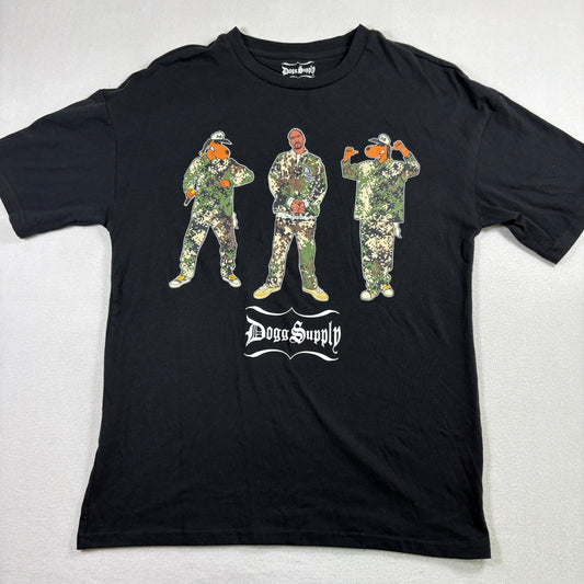 Dogg Supply Mens T Shirt Small Black Snoop Dogg Graphic Tee Hip Hop Streetwear