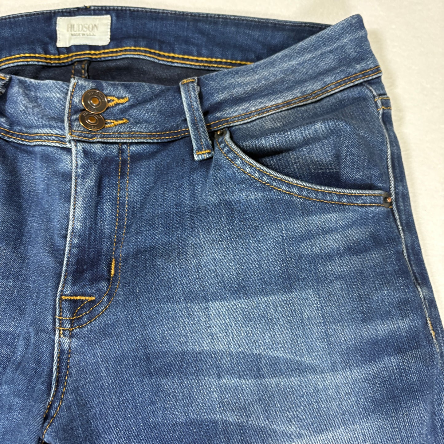 Hudson Jeans Women’s Bootcut Denim Made in USA Medium Wash Stretch Size 3036.95