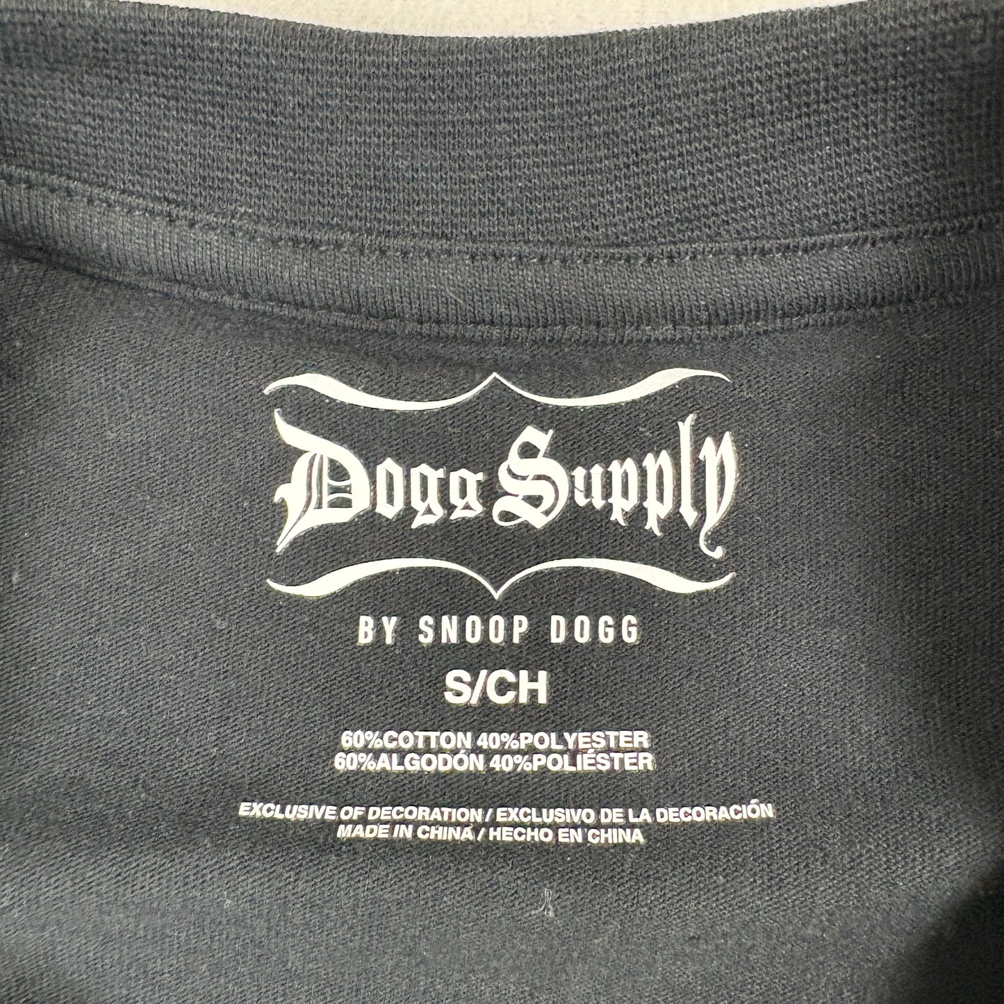 Dogg Supply Mens T Shirt Small Black Snoop Dogg Graphic Tee Hip Hop Streetwear