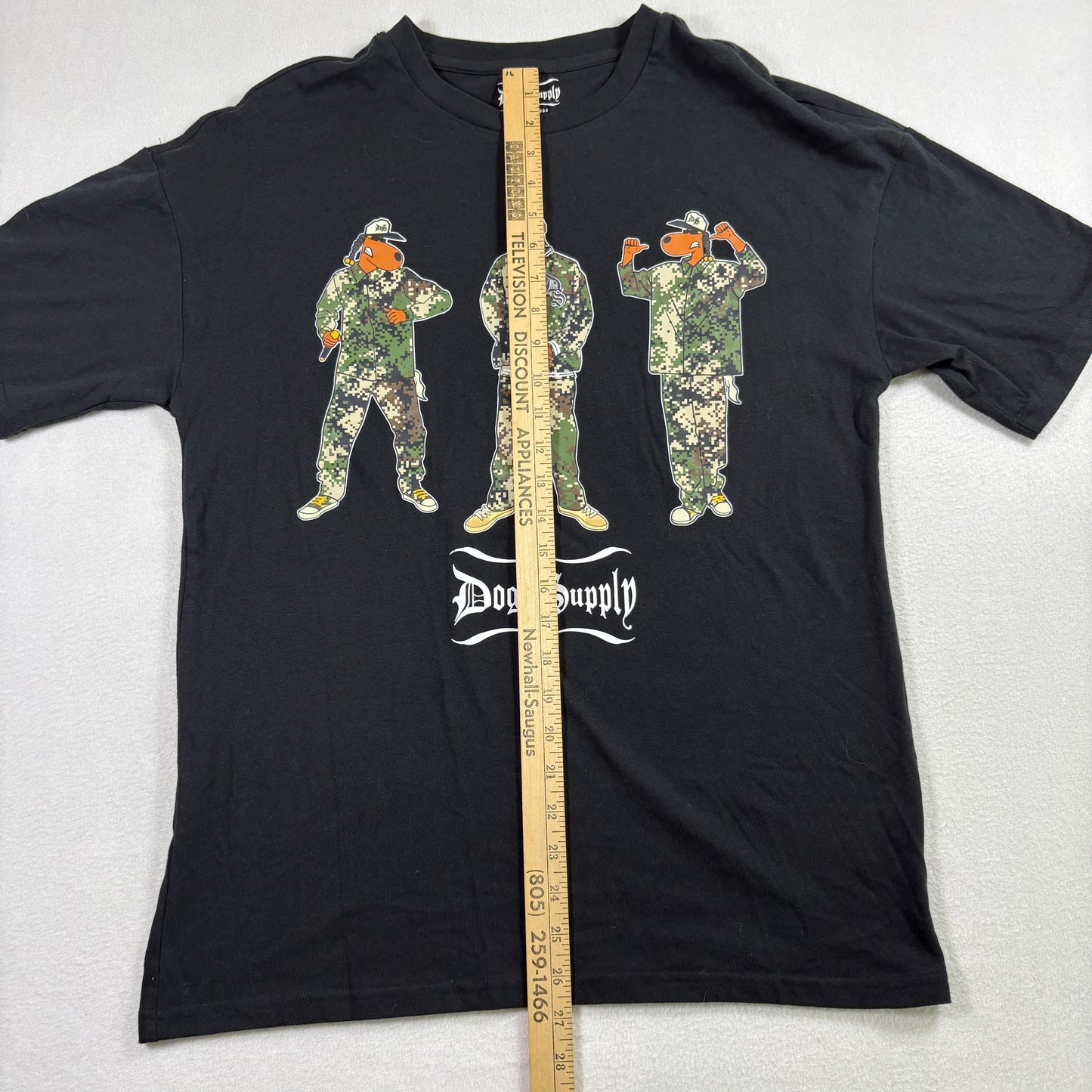 Dogg Supply Mens T Shirt Small Black Snoop Dogg Graphic Tee Hip Hop Streetwear