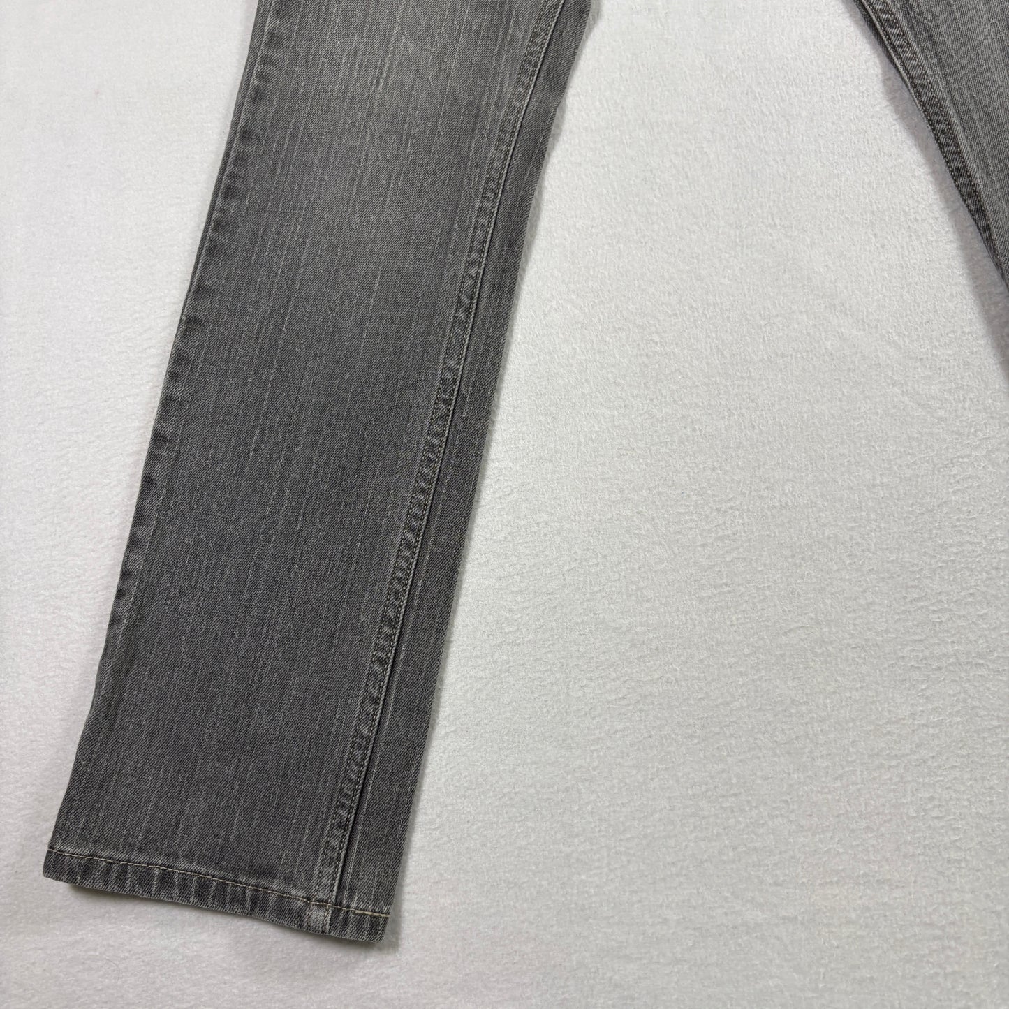 Levis Mens 511 Jeans Size 26x26.5 Gray Skinny Denim Slim Fit Y2K Vintage