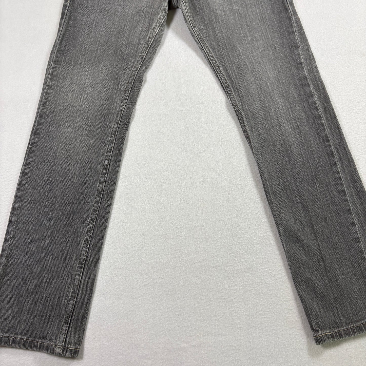 Levis Mens 511 Jeans Size 26x26.5 Gray Skinny Denim Slim Fit Y2K Vintage