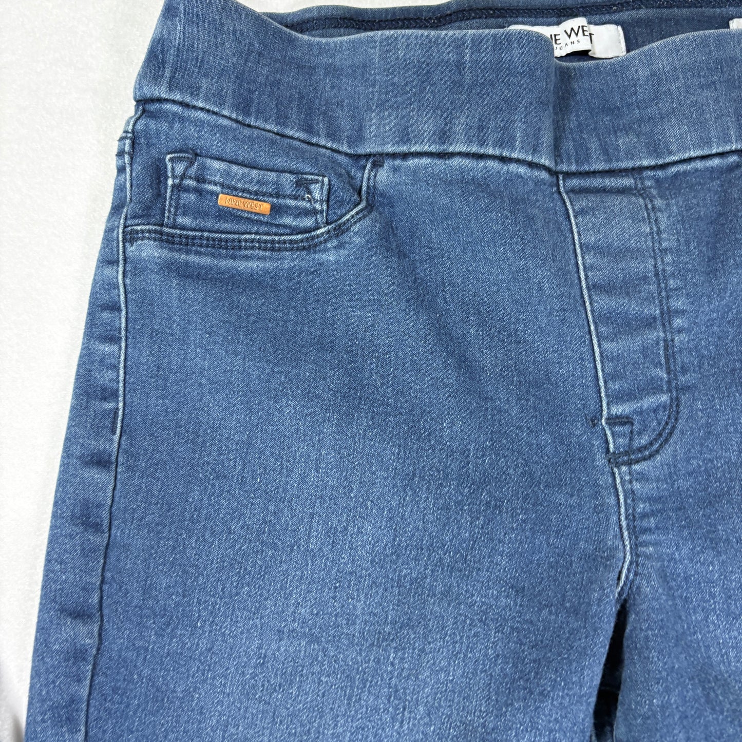 Nine West Jeans Women’s Size 10 Pull On Jeggings Stretch Skinny Blue Denim Pants