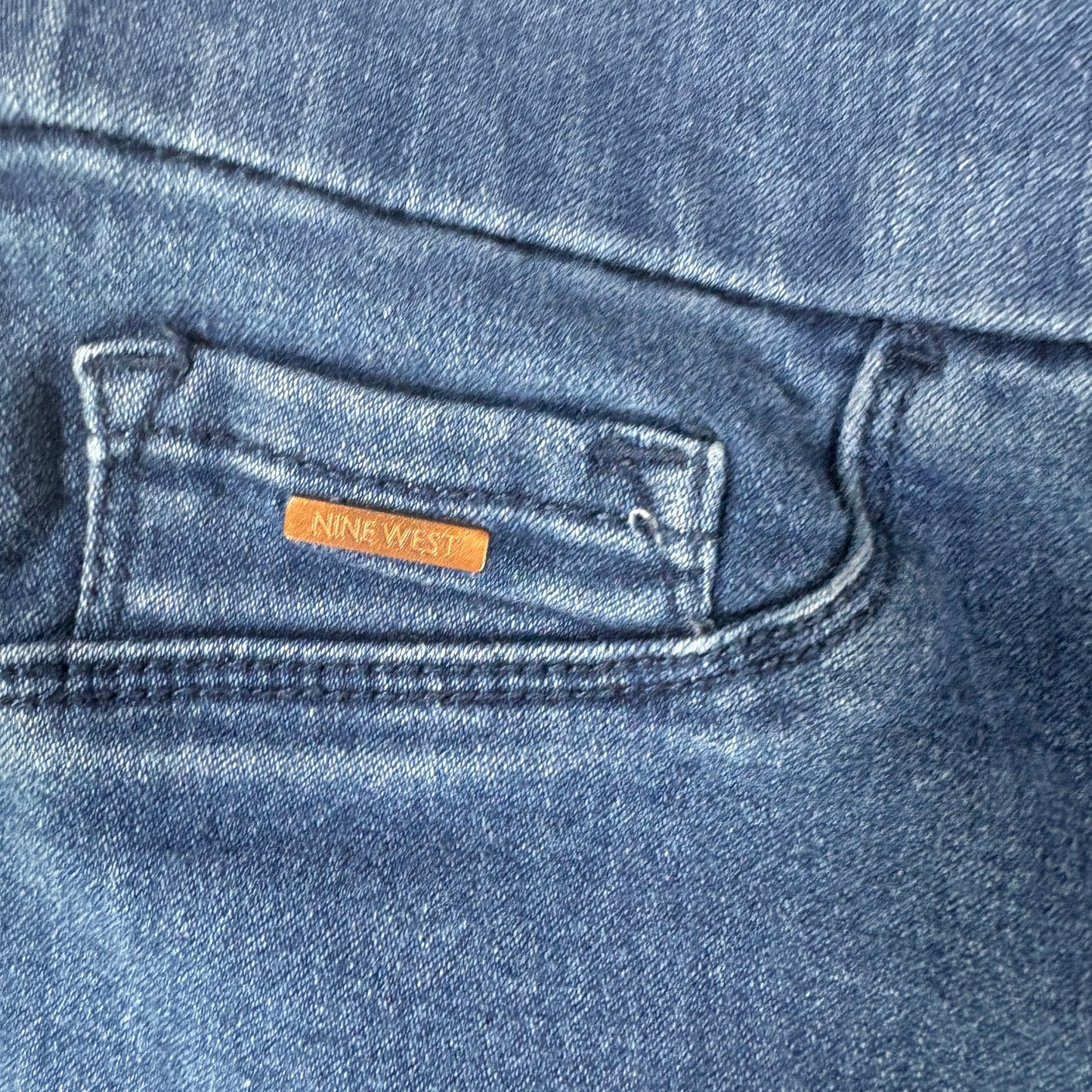 Nine West Jeans Women’s Size 10 Pull On Jeggings Stretch Skinny Blue Denim Pants