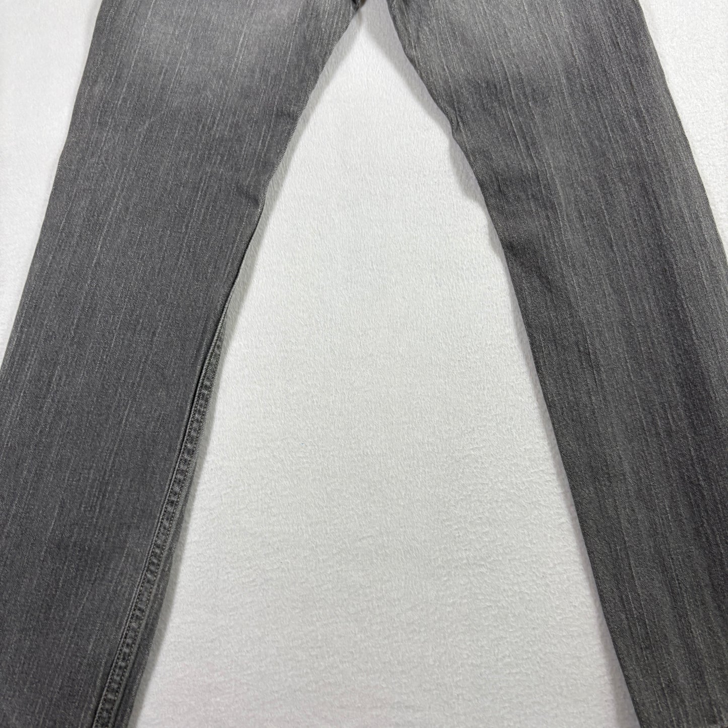 Levis Mens 511 Jeans Size 26x26.5 Gray Skinny Denim Slim Fit Y2K Vintage