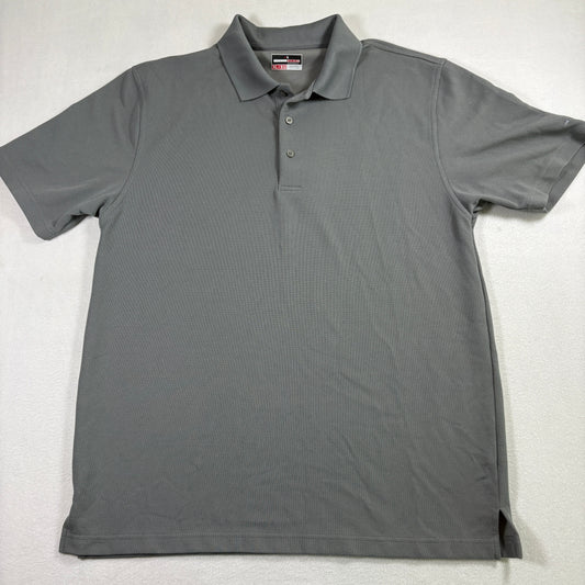 Grand Slam Mens Polo Shirt XL Gray Performance Golf Activewear Short Sleeve