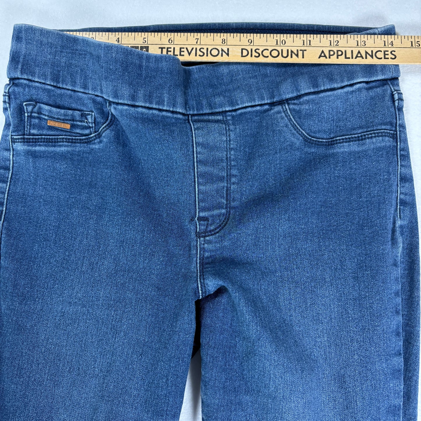 Nine West Jeans Women’s Size 10 Pull On Jeggings Stretch Skinny Blue Denim Pants