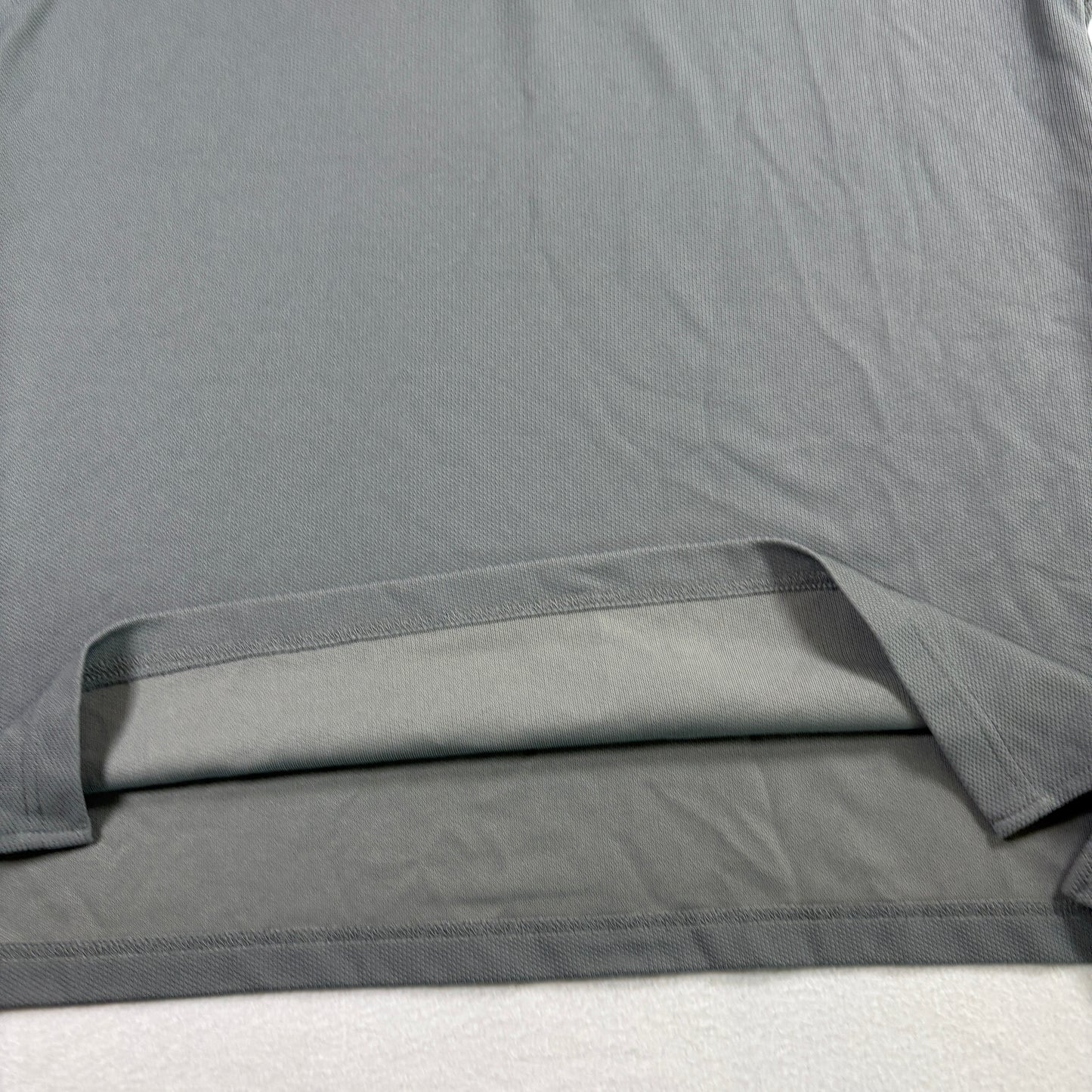 Grand Slam Mens Polo Shirt XL Gray Performance Golf Activewear Short Sleeve