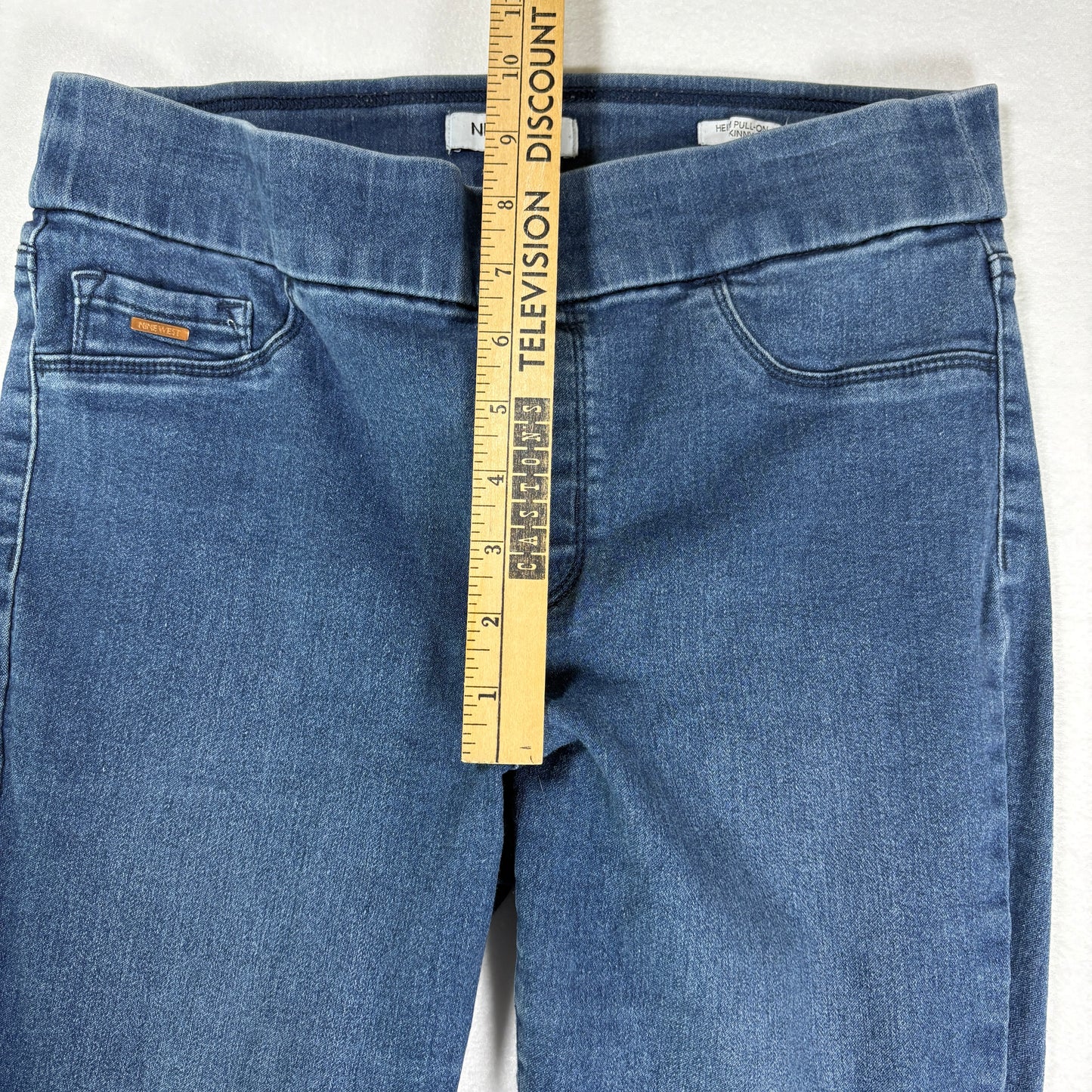 Nine West Jeans Women’s Size 10 Pull On Jeggings Stretch Skinny Blue Denim Pants