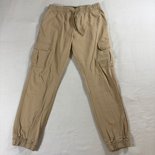 Mens Cargo Jogger Pants BoohooMAN M Fits Like X Tan Streetwear Utility Slim