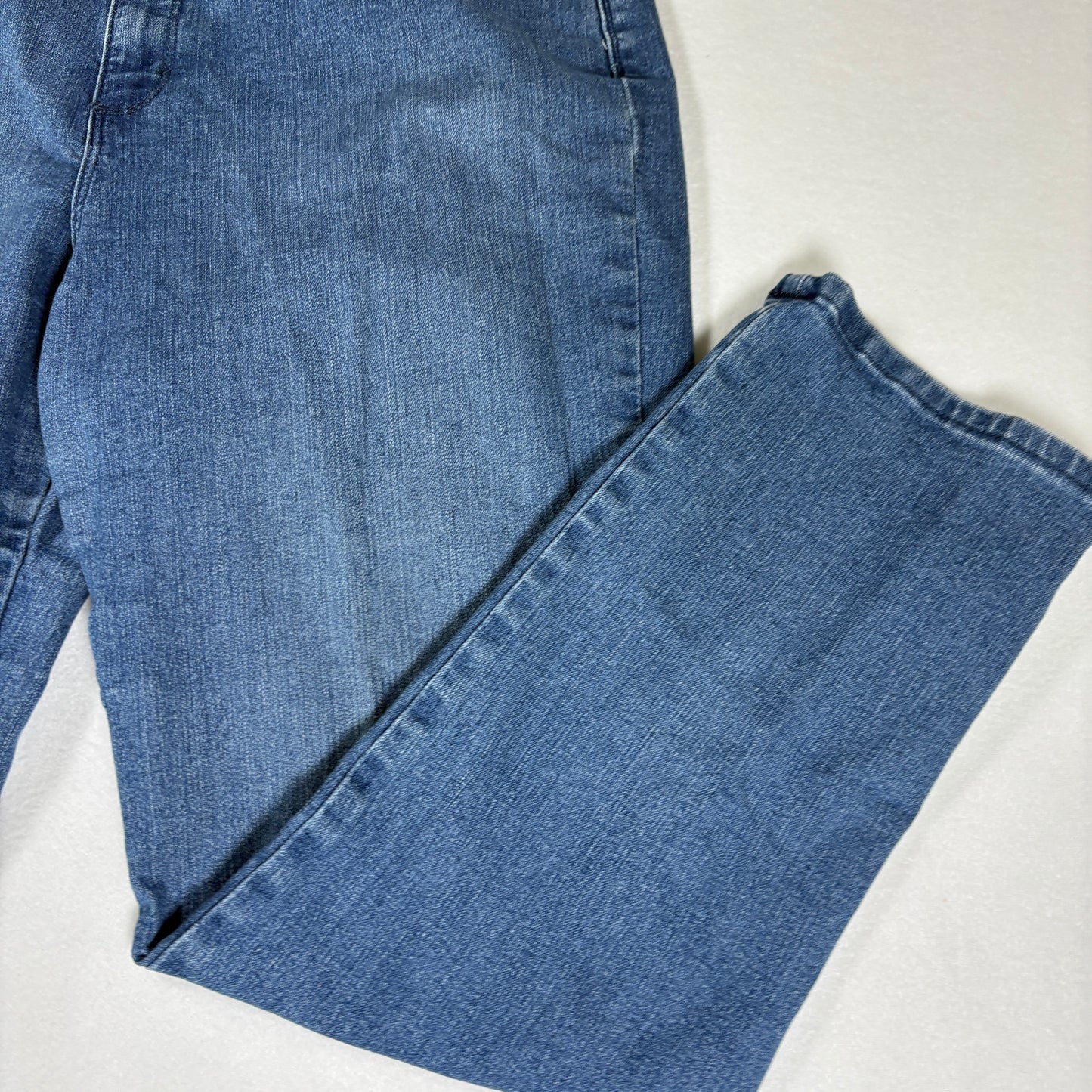 Gloria Vanderbilt Jeans Amanda Women’s 14 Short Blue Denim Classic Straight Pants