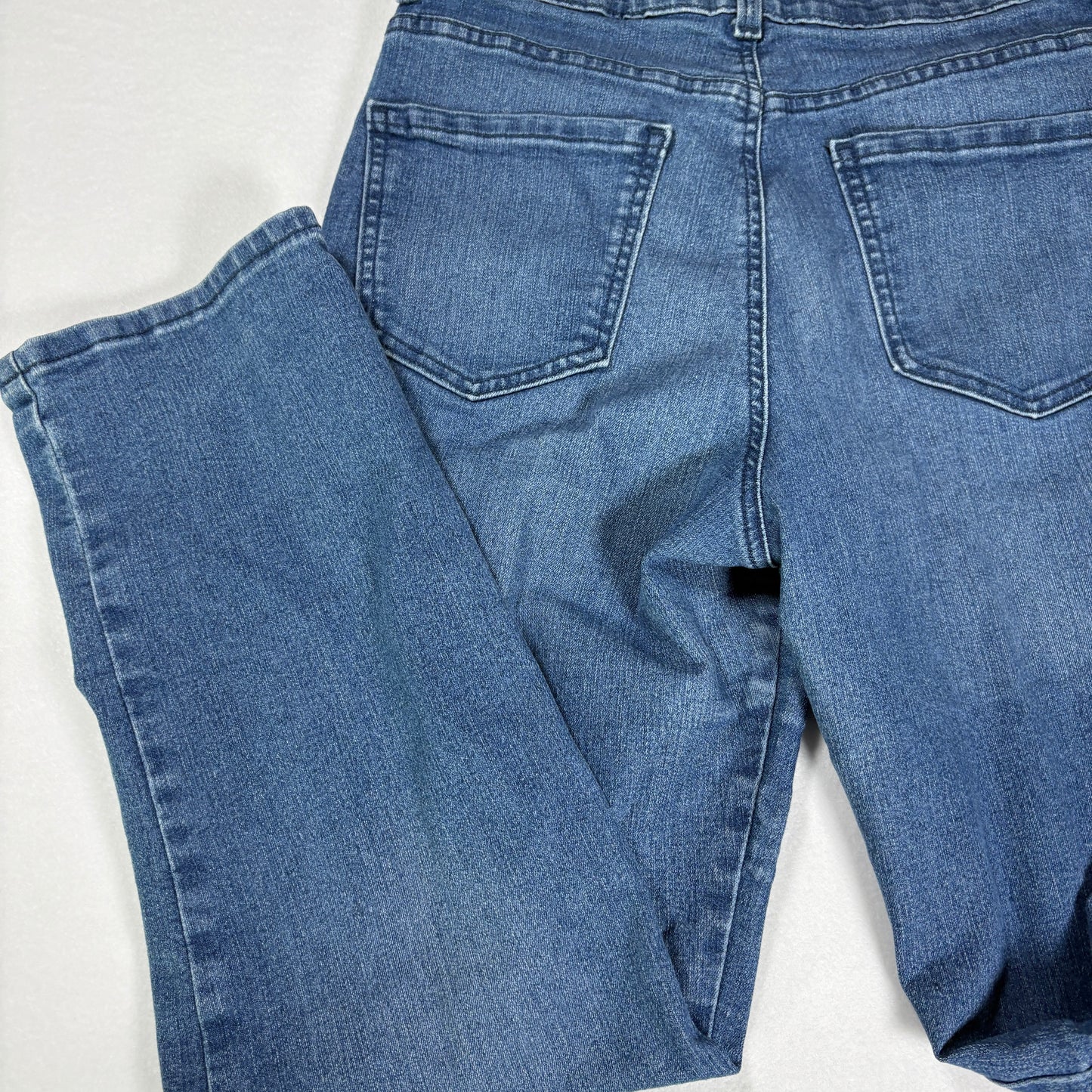 Gloria Vanderbilt Jeans Amanda Women’s 14 Short Blue Denim Classic Straight Pants