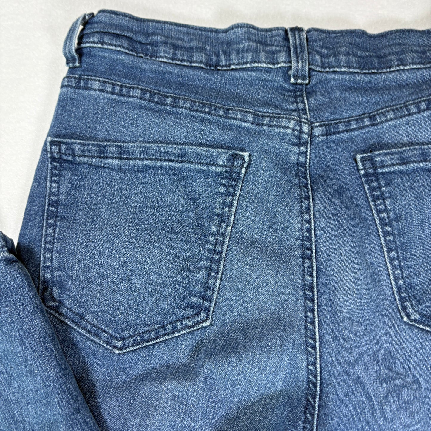 Gloria Vanderbilt Jeans Amanda Women’s 14 Short Blue Denim Classic Straight Pants