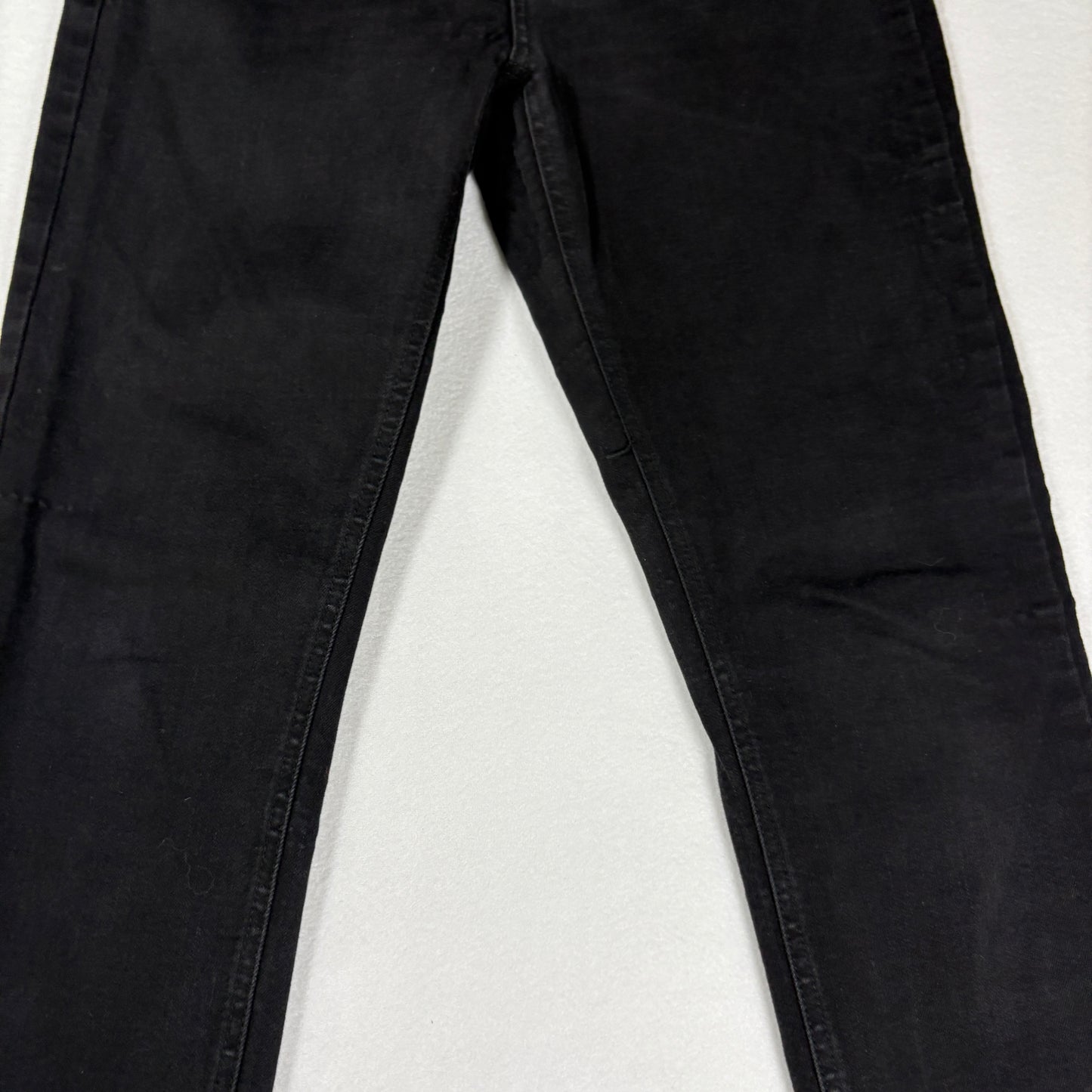 Kenneth Cole Jeans Women’s Size 8 Jess Skinny Black Raw Hem Stretch Denim Pants