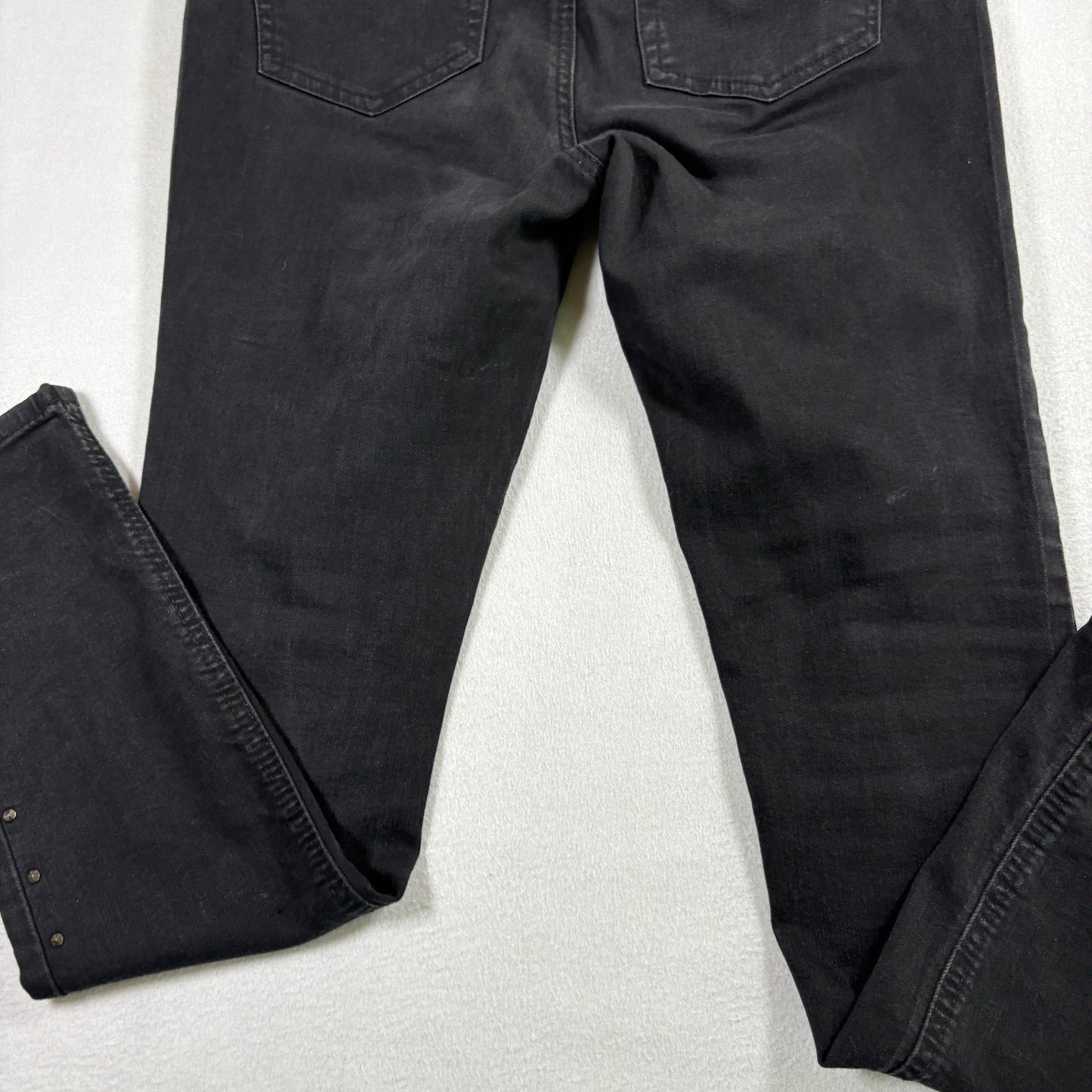 Project Indigo Womens Jeans Size 2 Black Skinny Studded Denim Y2K Grunge Pants