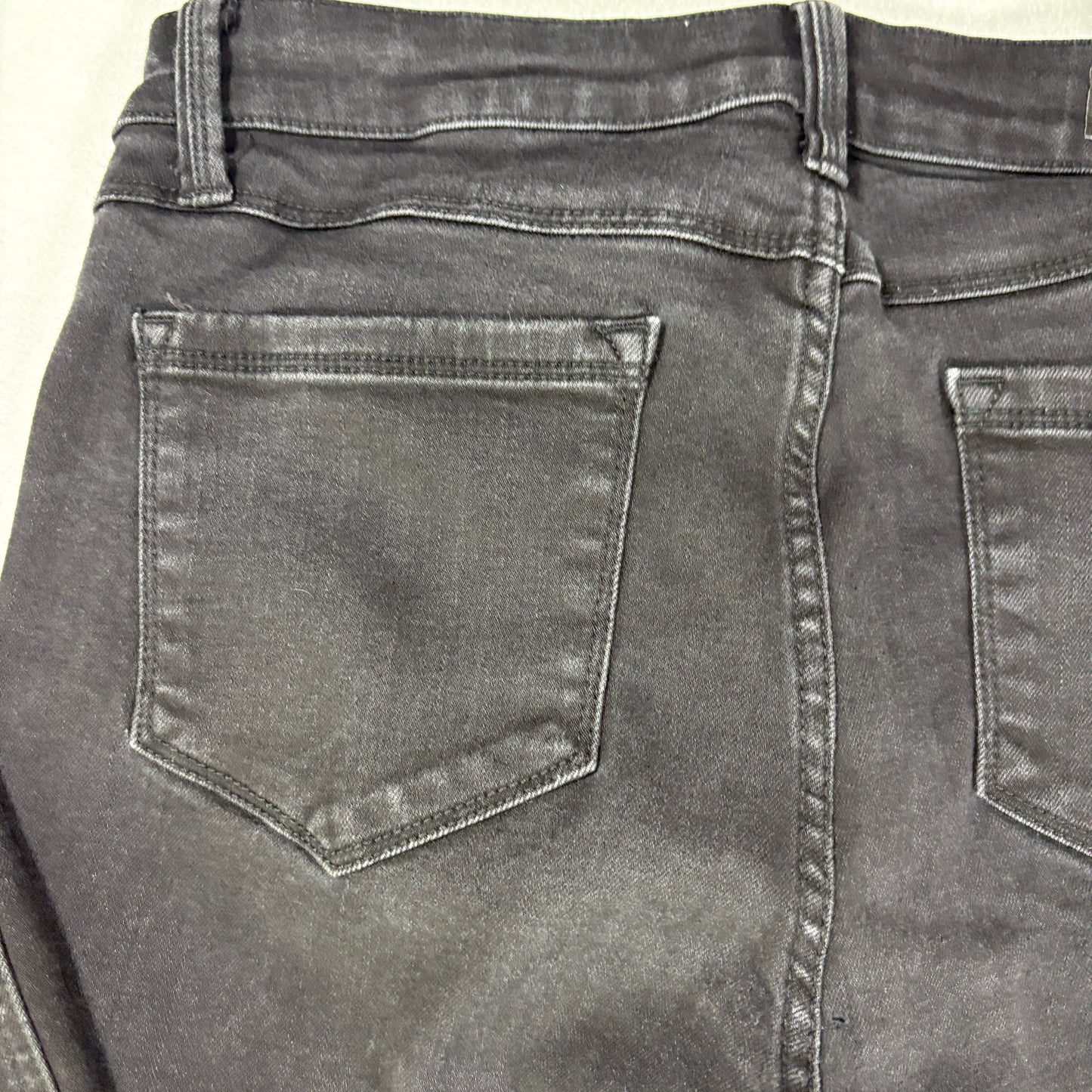 Kenneth Cole Jeans Women’s Size 8 Jess Skinny Black Raw Hem Stretch Denim Pants