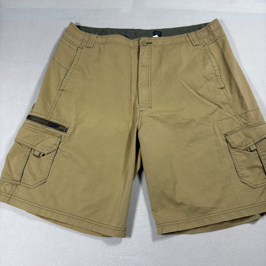REI Cargo Shorts Mens 40 Khaki Organic Cotton Recycled Outdoor Hiking Utility