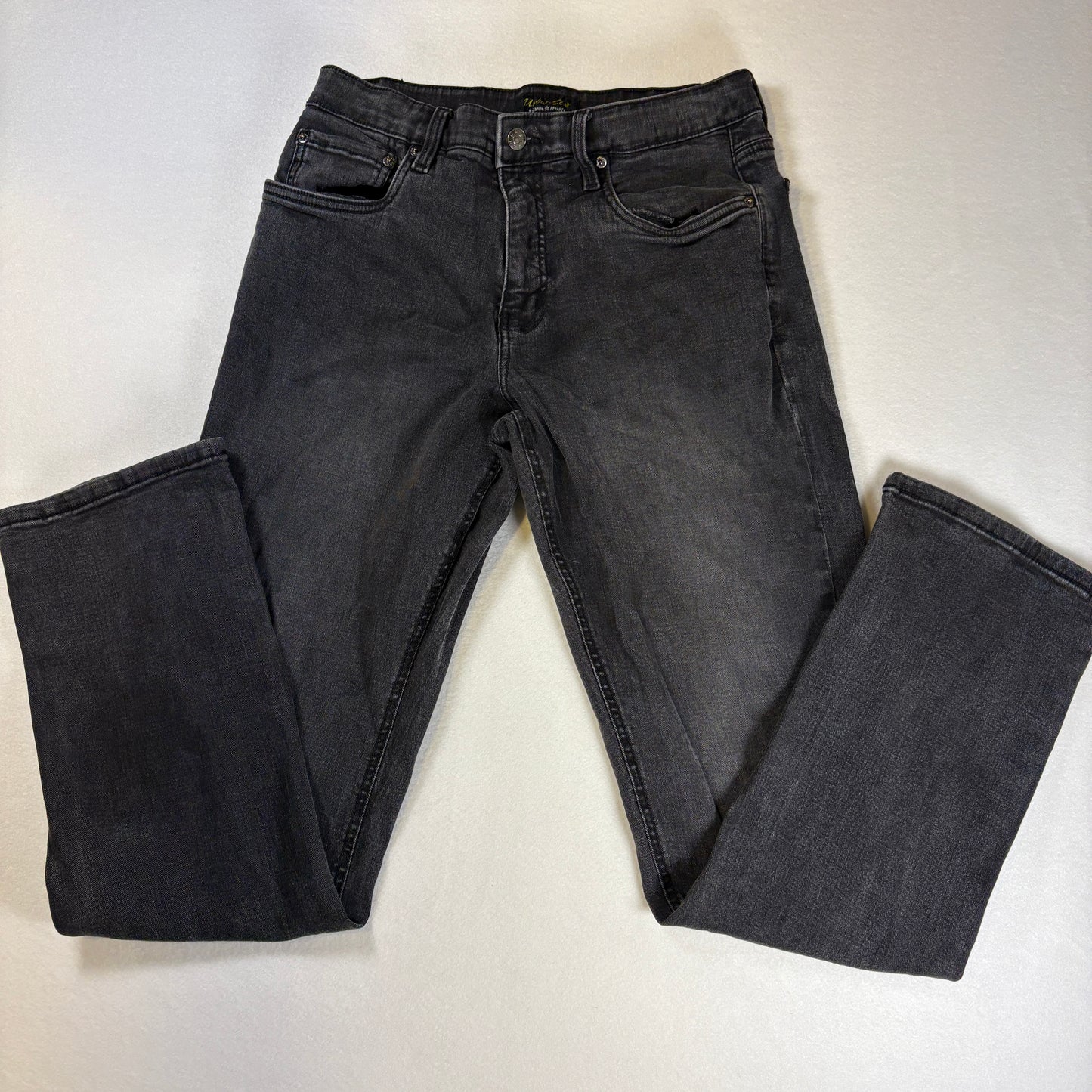 Urban Star Jeans Men’s 32x32 Black Premium Apparel Straight Leg Stretch Denim