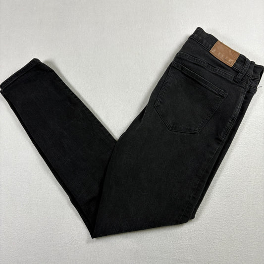 Madewell Womens Jeans Size 28 Black Roadtripper Skinny Denim High Rise Stretch