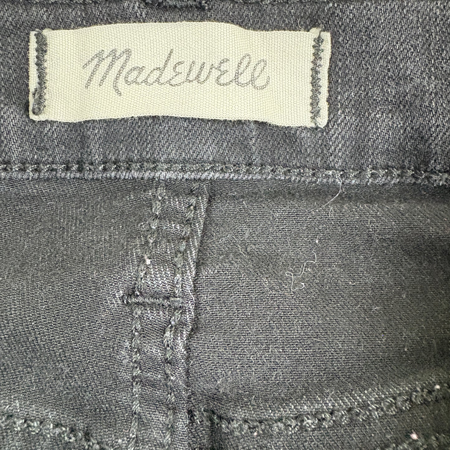 Madewell Womens Jeans Size 28 Black Roadtripper Skinny Denim High Rise Stretch