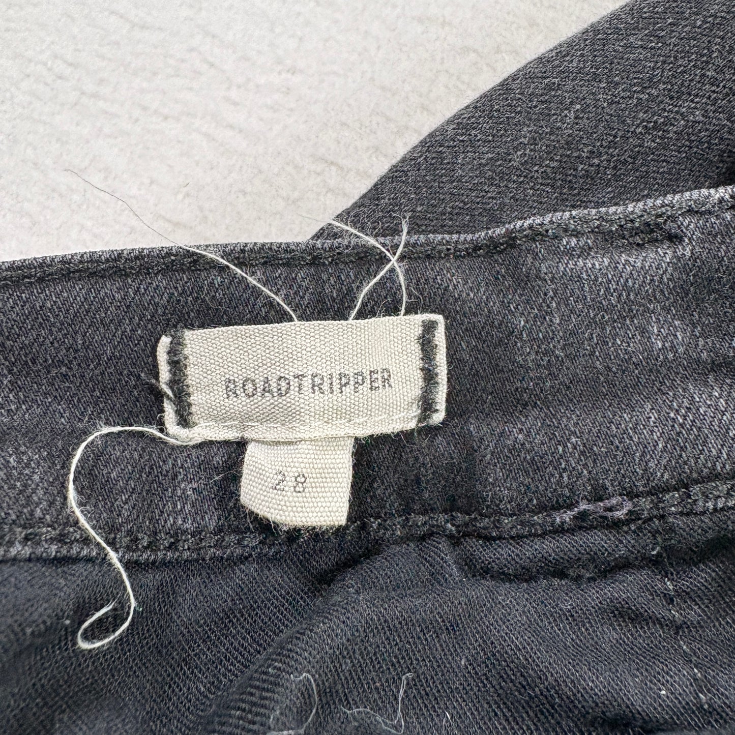 Madewell Womens Jeans Size 28 Black Roadtripper Skinny Denim High Rise Stretch