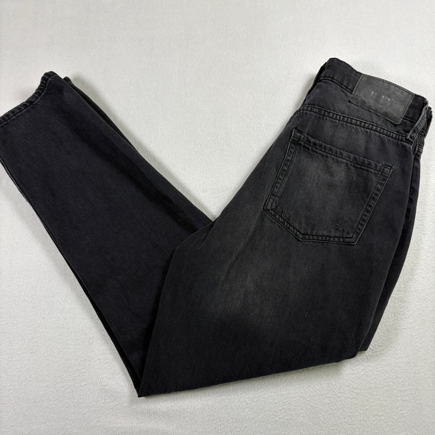 &Denim Womens Jeans Size 4 Black Distressed Ripped High Rise Mom Grunge Y2K