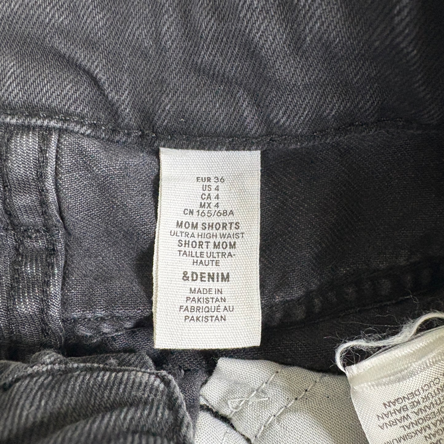 &Denim Womens Jeans Size 4 Black Distressed Ripped High Rise Mom Grunge Y2K