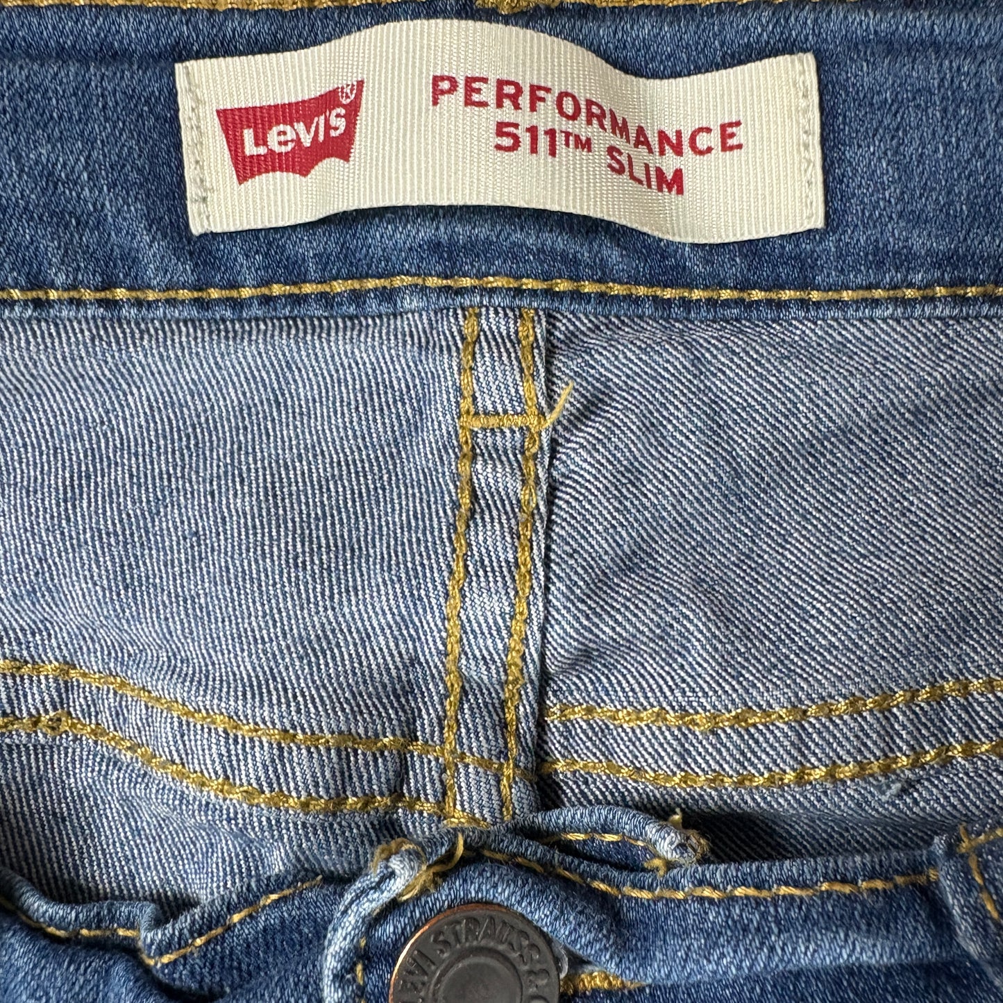 Levi’s Jeans Men’s 511 Slim Blue Denim Stretch Performance W28 L30 Classic Fit