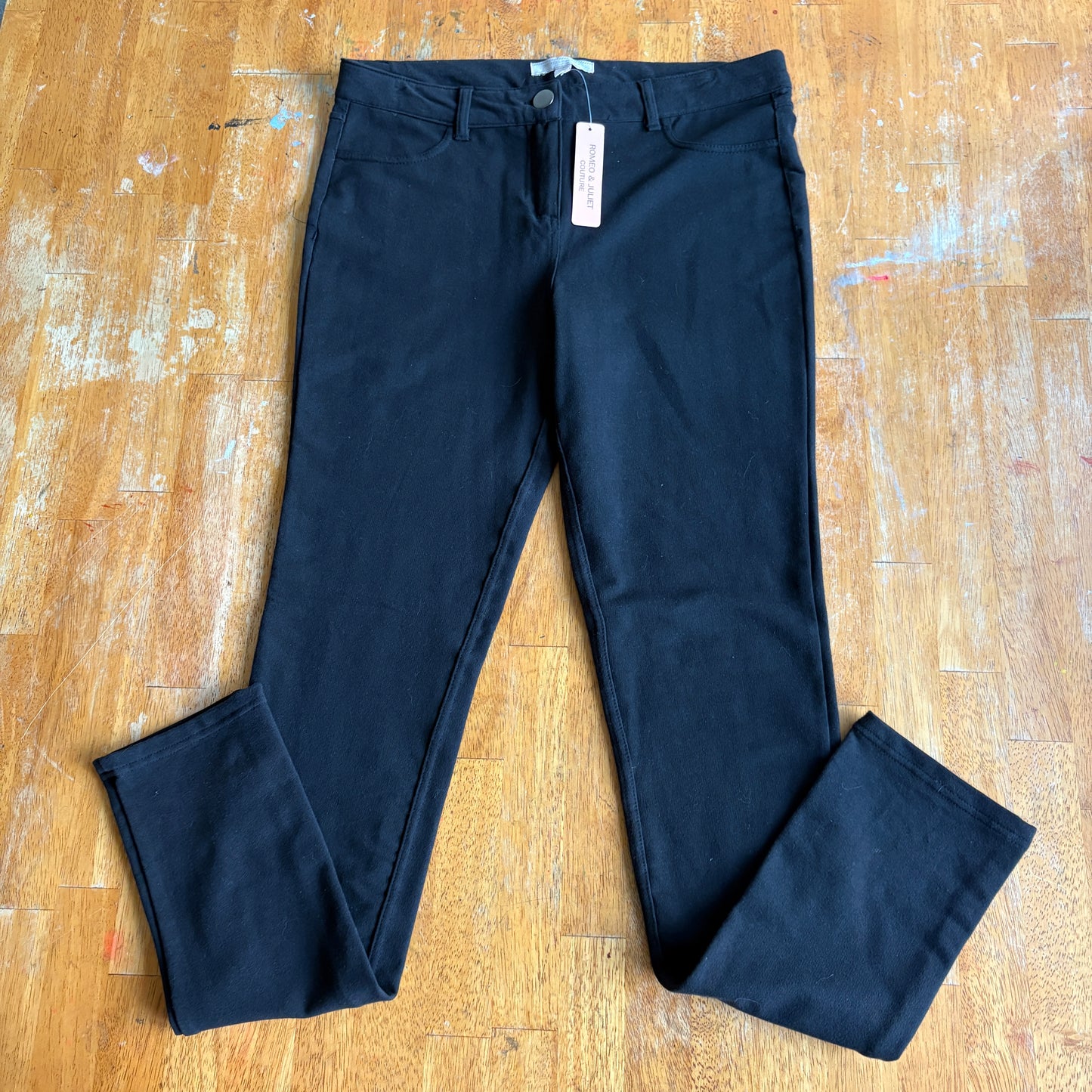 Romeo Juliet Couture Pants Womens L Black Stretch Skinny Fit New NWT MSRP $118!!