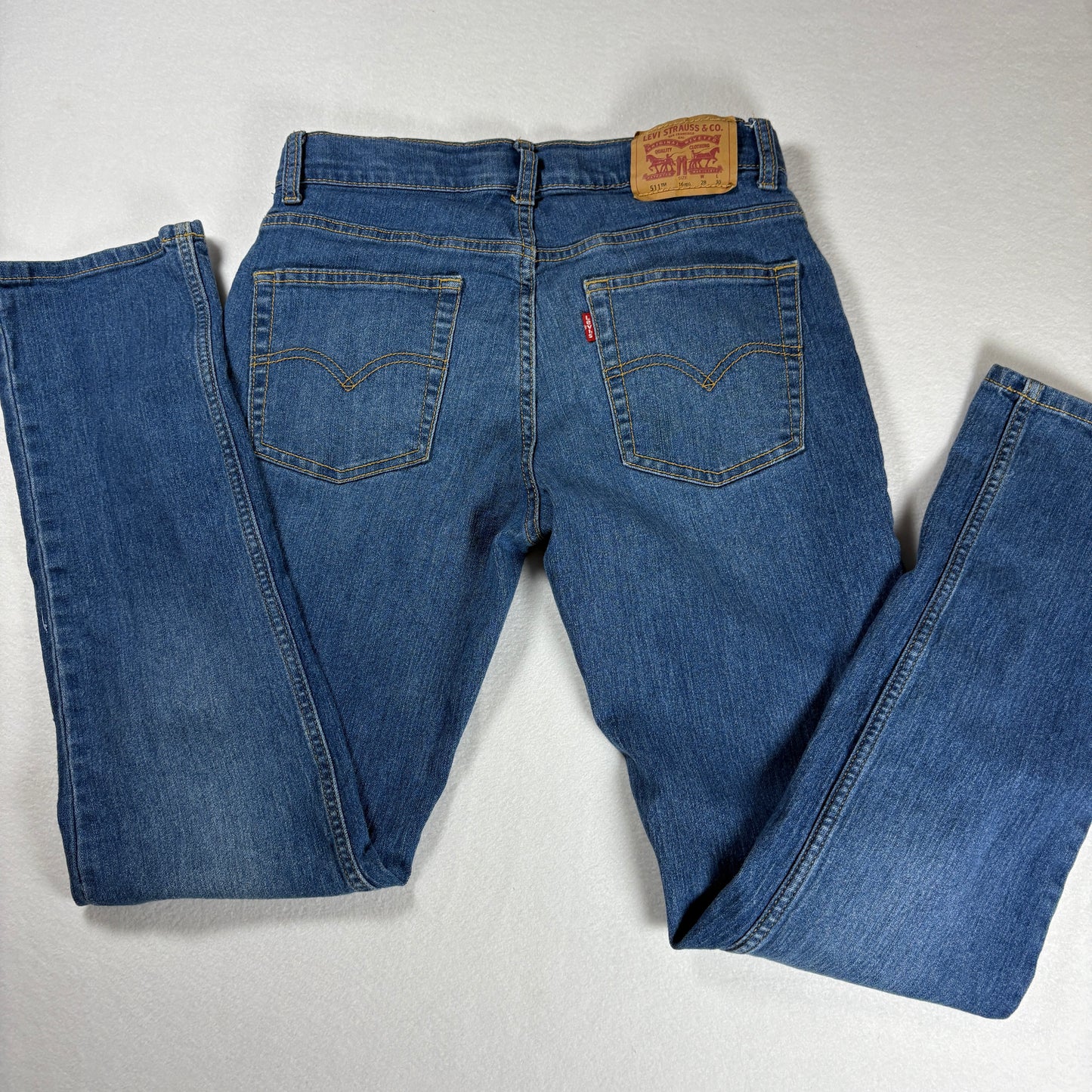 Levi’s Jeans Men’s 511 Slim Blue Denim Stretch Performance W28 L30 Classic Fit