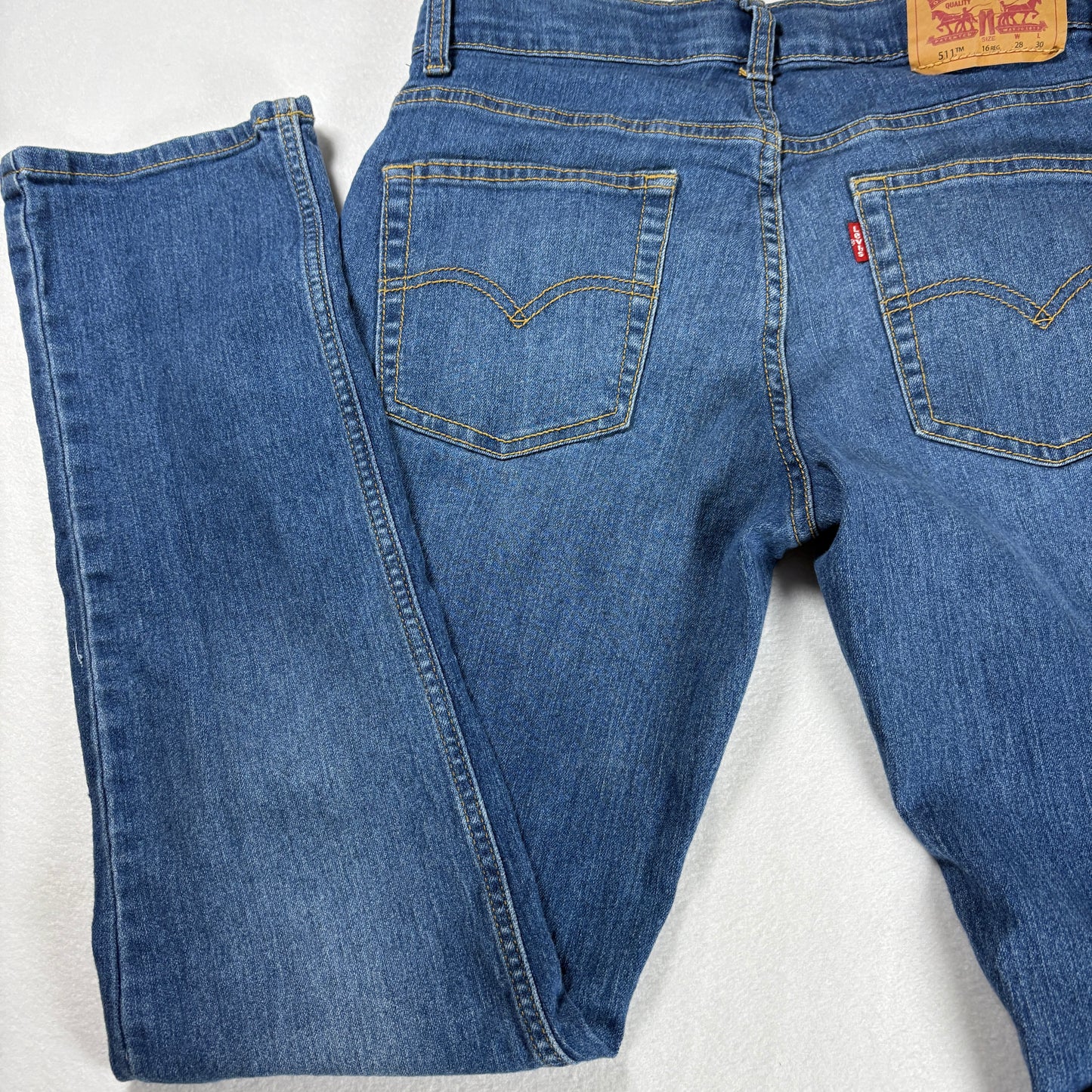 Levi’s Jeans Men’s 511 Slim Blue Denim Stretch Performance W28 L30 Classic Fit