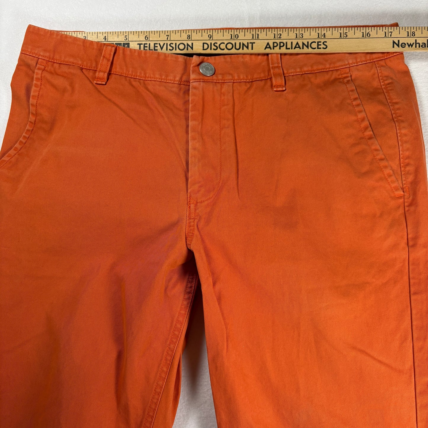 Bonobos Pants Men’s 34x34 Orange Straight Fit Chinos Casual Dress Cotton
