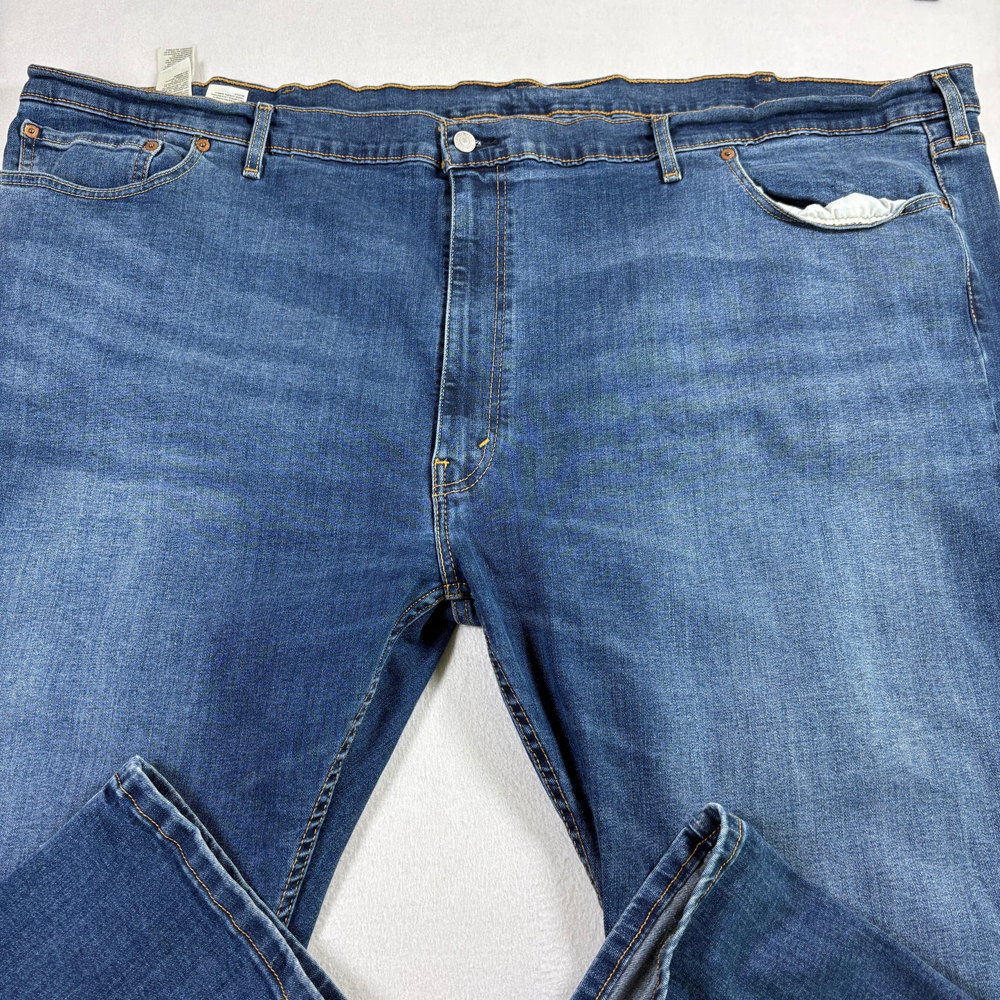 Levi’s Mens 502 Jeans W58 L30 Blue Denim Straight Tapered Y2K Baggy Grunge