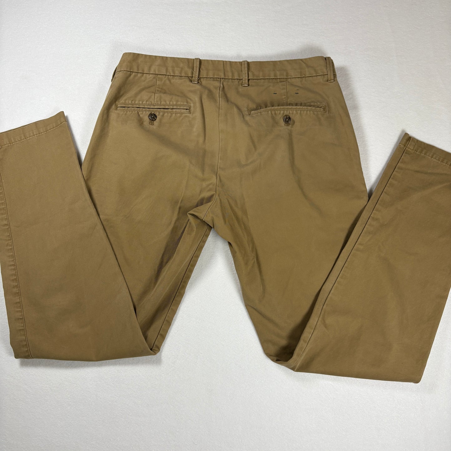 GAP Pants Men’s 33x32 Skinny Fit Khaki Chinos Casual Dress Cotton Slim Trousers